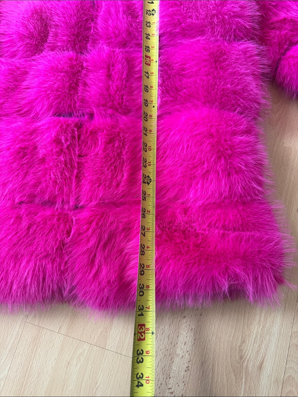 Hot Pink Faux Fur Coat - Picture 7 of 10